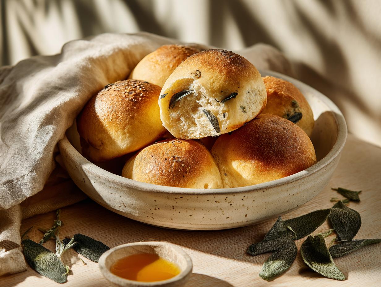 Brown Butter Sage Dinner Rolls