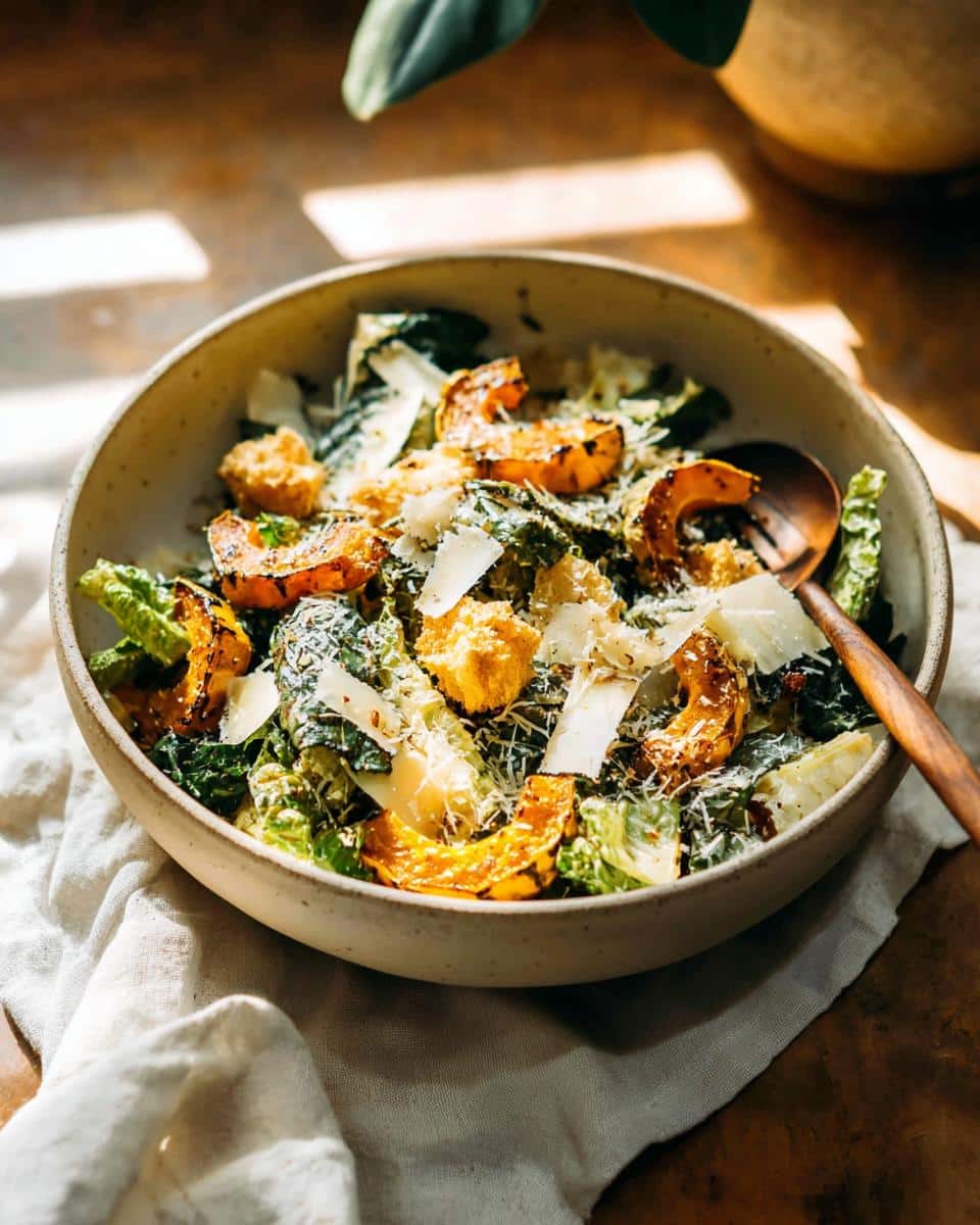 Best 40-Minute Caesar Salad with Delicata Squash Croutons 3 Caesar Salad with Delicata Squash Croutons - detail 1