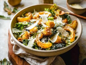 Home 8 Caesar Salad with Delicata Squash Croutons