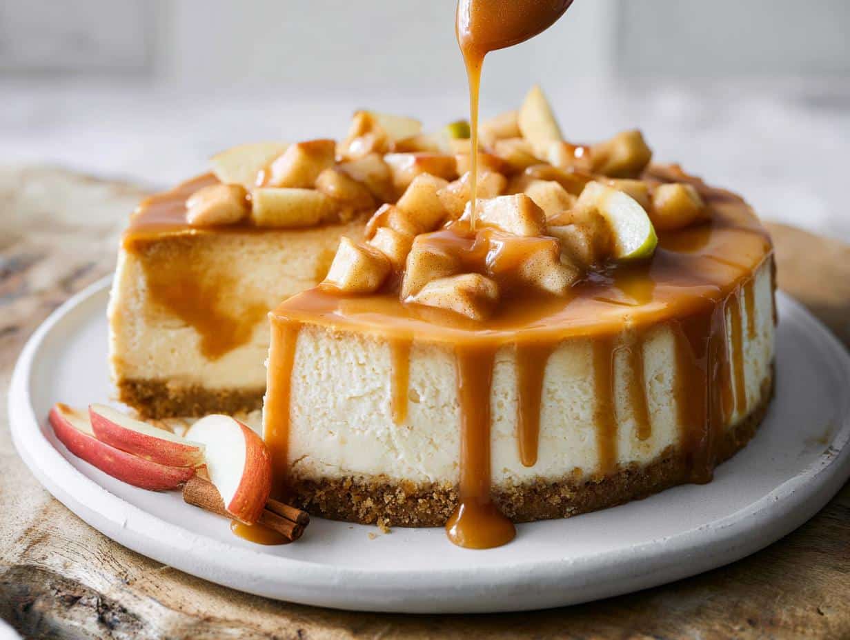 Caramel Apple Cheesecake
