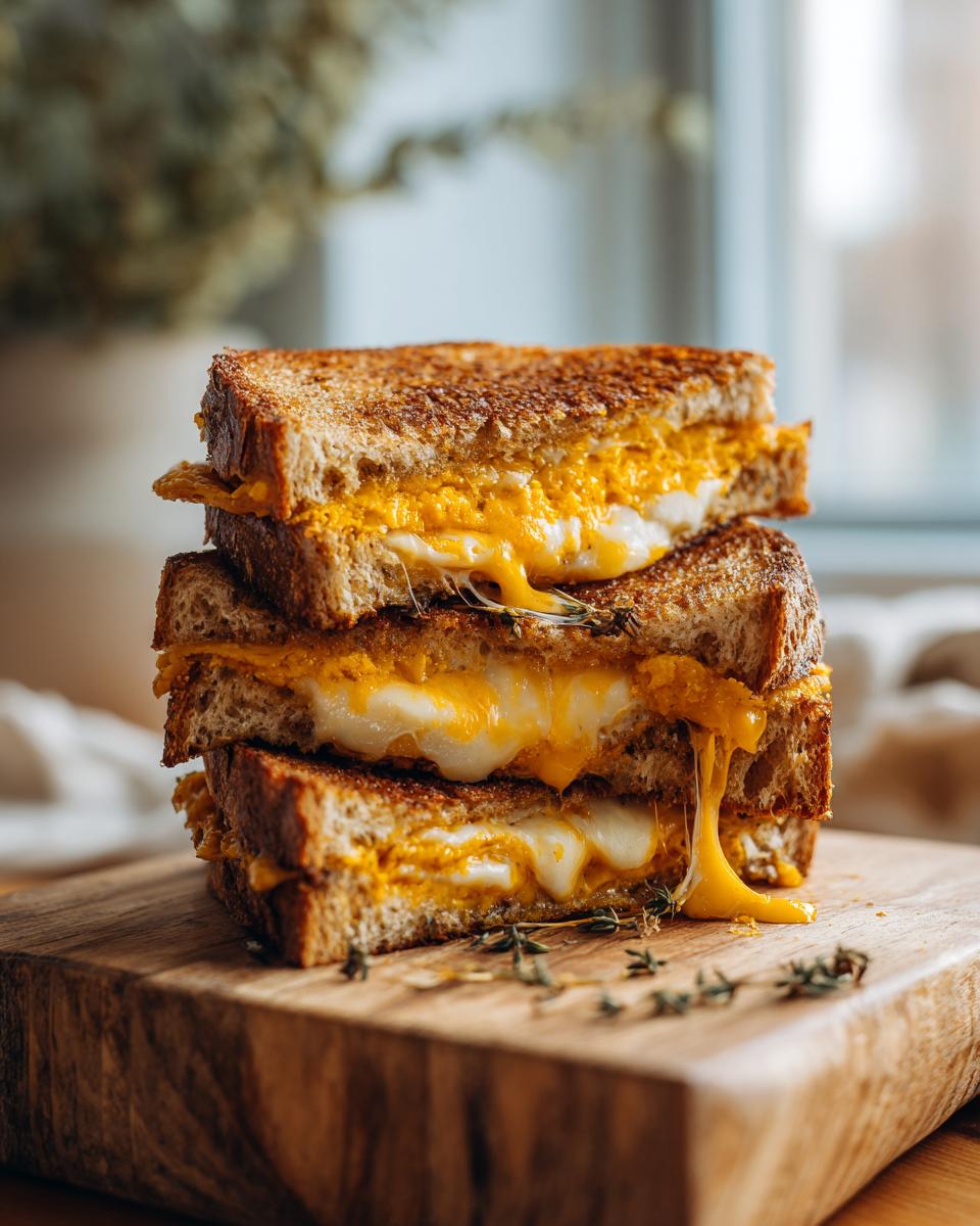 Cheddar Pumpkin Grilled Cheese - detail 1
