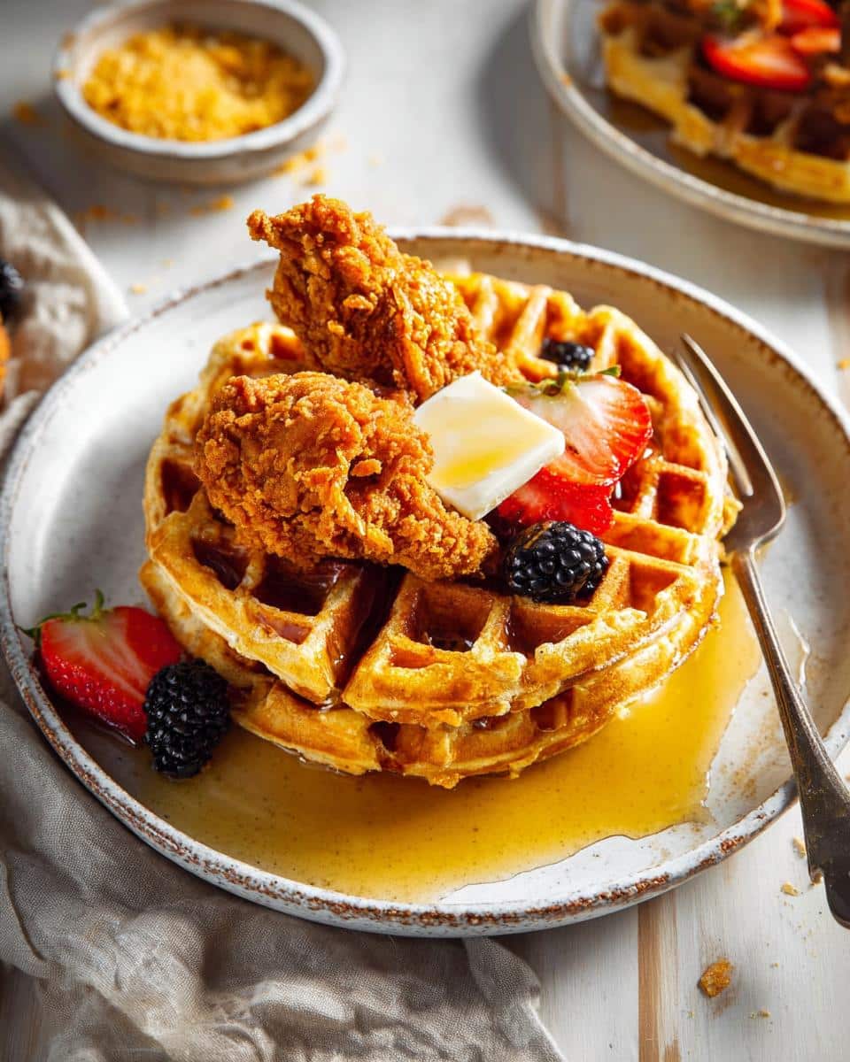 Chicken and Waffles: The 5-Minute Crispy Trick 3 Chicken and Waffles - detail 1