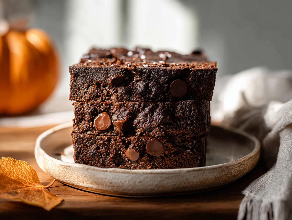 Chocolate Pumpkin Avocado Bread