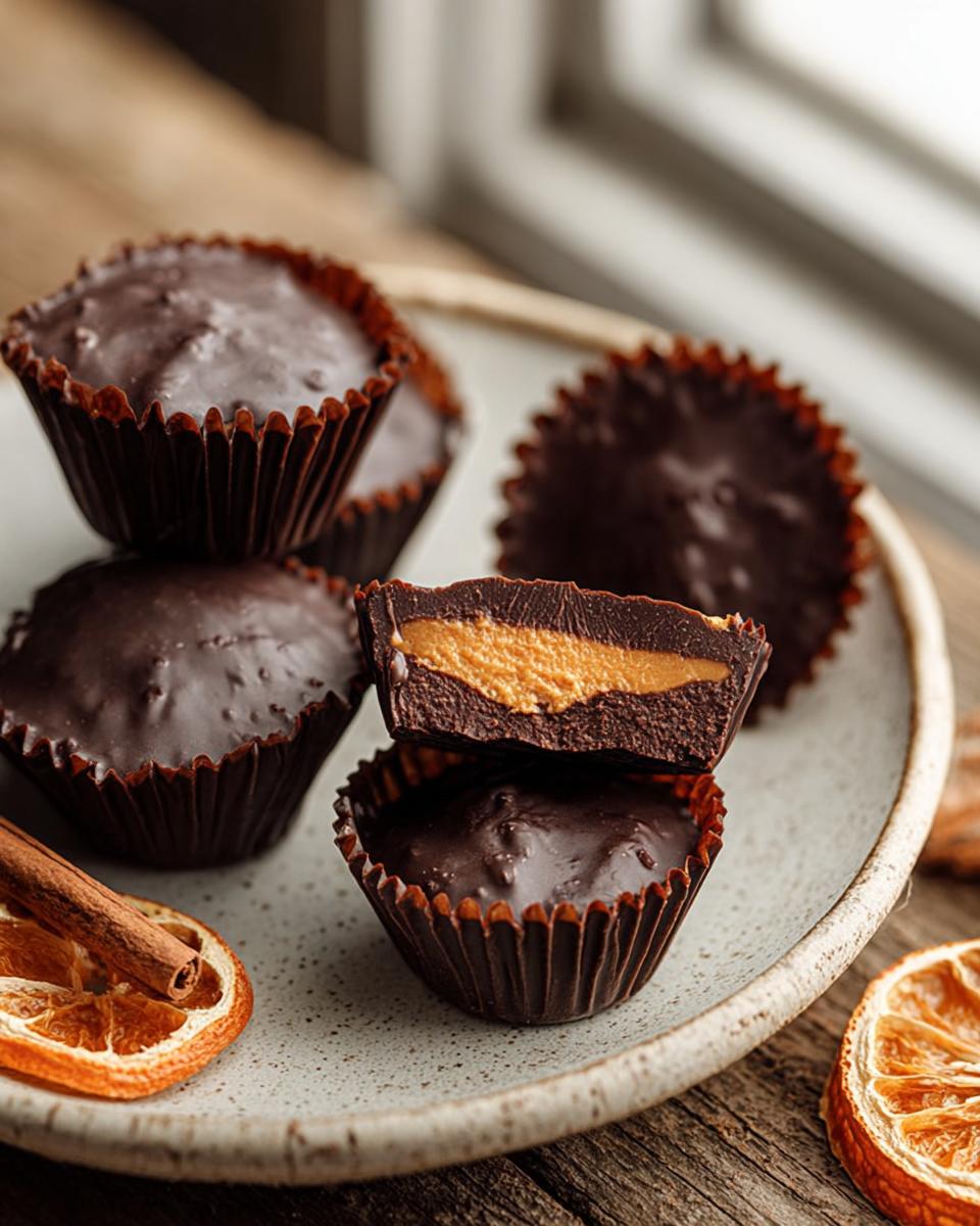 Chocolate Pumpkin Butter Cups - detail 1