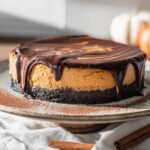 Try This Chocolate Pumpkin Cheesecake Now for a Perfect Fall Dessert 4 Chocolate Pumpkin Cheesecake
