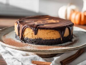 Chocolate Pumpkin Cheesecake