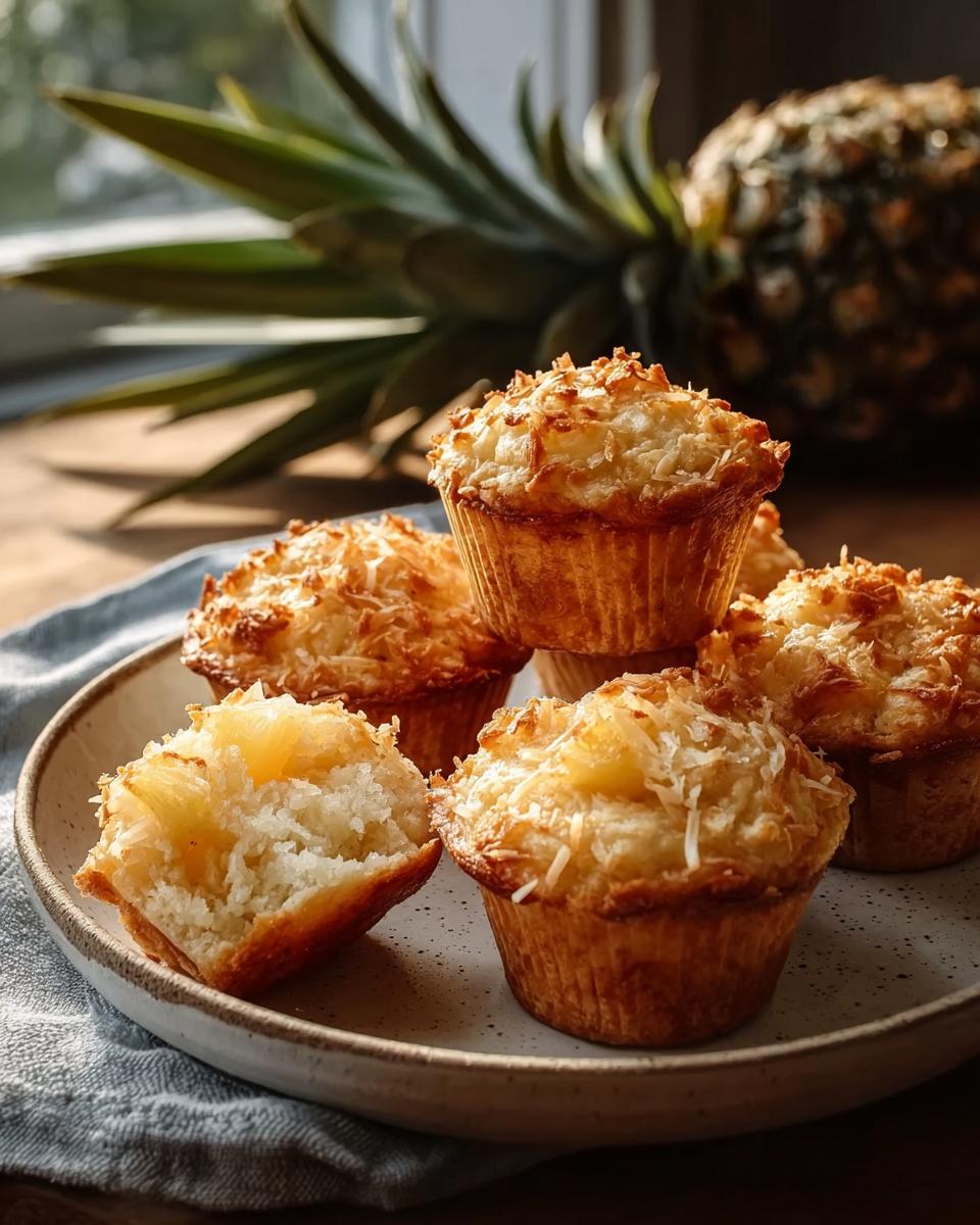 Coconut & Pineapple Cottage Cheese Muffins: 5g Protein Best 3 Coconut & Pineapple Cottage Cheese Muffins - detail 1