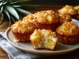 Home 7 Coconut & Pineapple Cottage Cheese Muffins