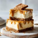Cookie Butter Caramel Cheesecake Bars