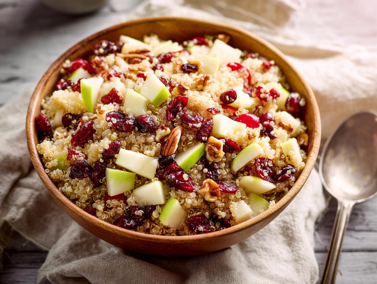 Cranberry Apple Quinoa Salad