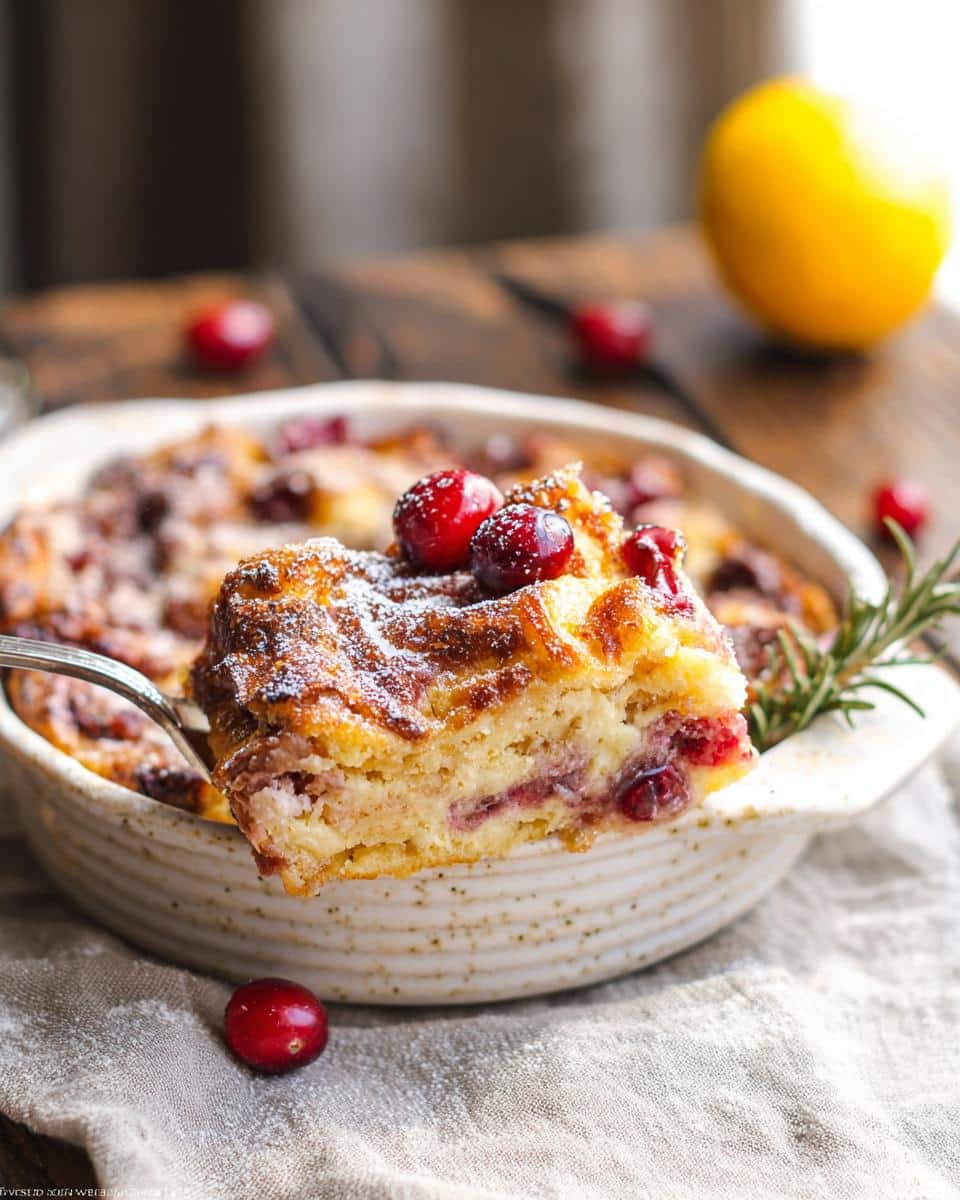 Best 3-Step Cranberry Bread Pudding 3 Cranberry Bread Pudding - detail 1