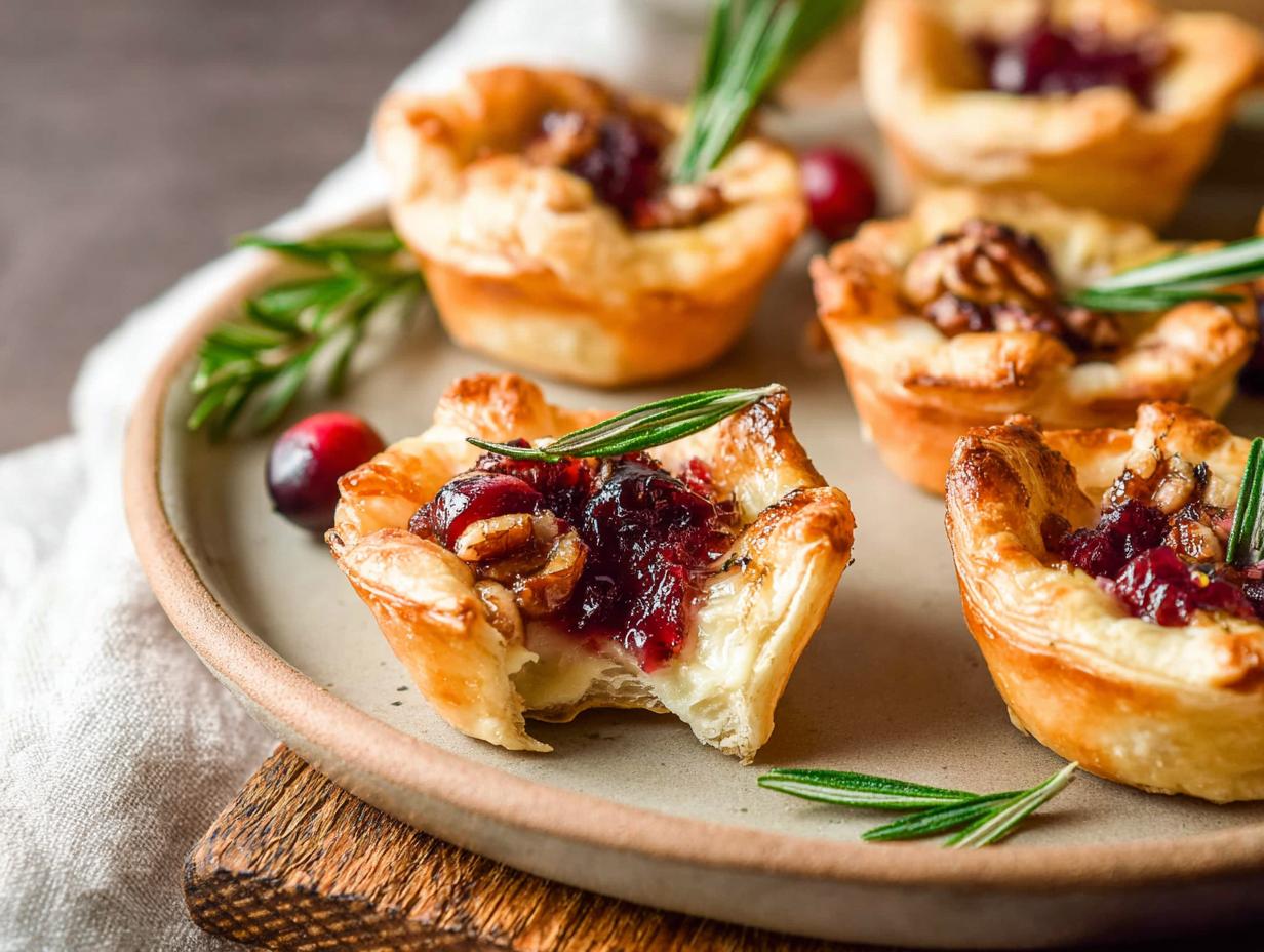 Cranberry Brie Bites