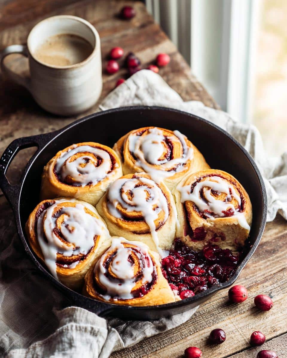 Cranberry Cinnamon Rolls - detail 1