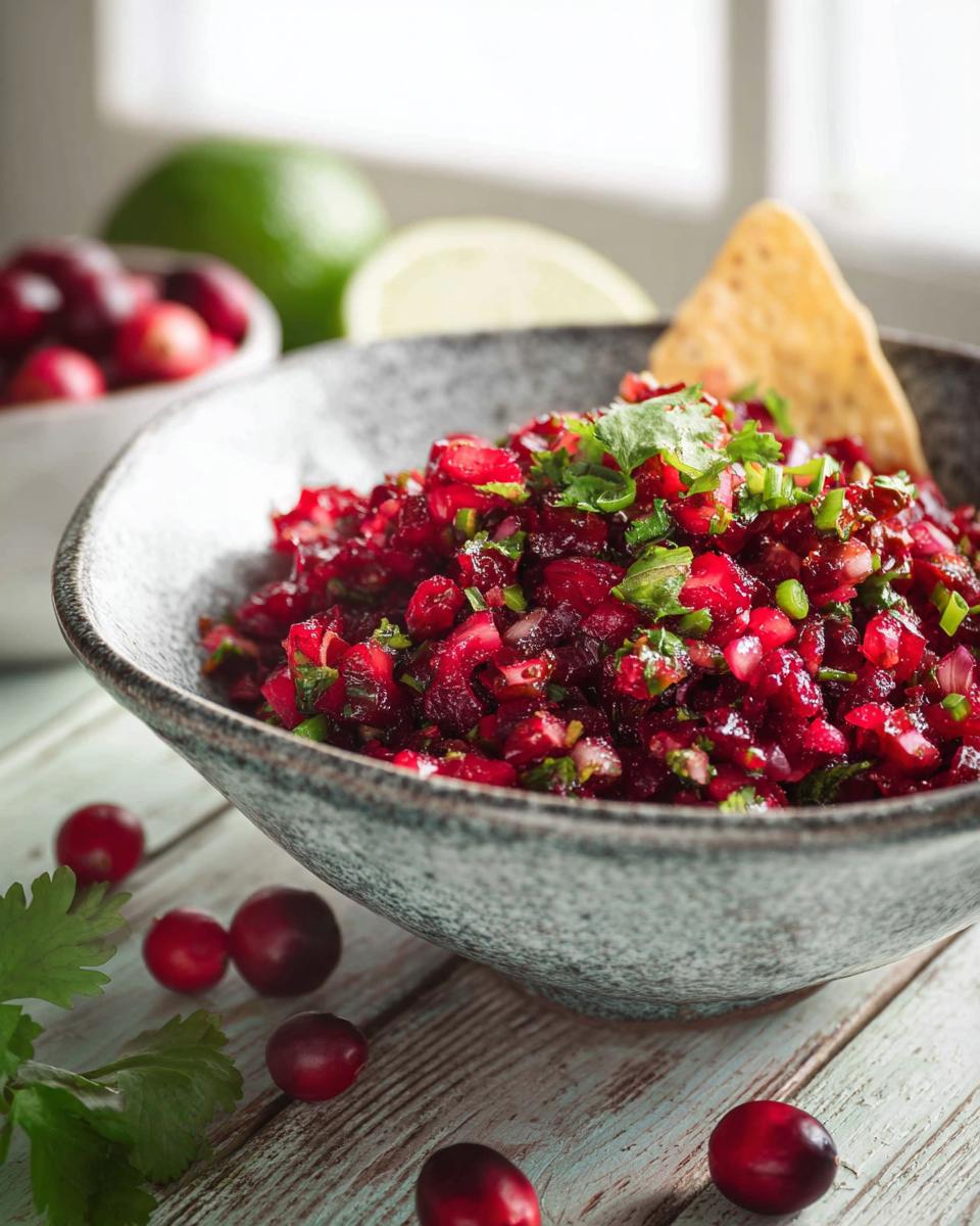 Perfect 15-Minute Cranberry Salsa 3 Cranberry Salsa - detail 1