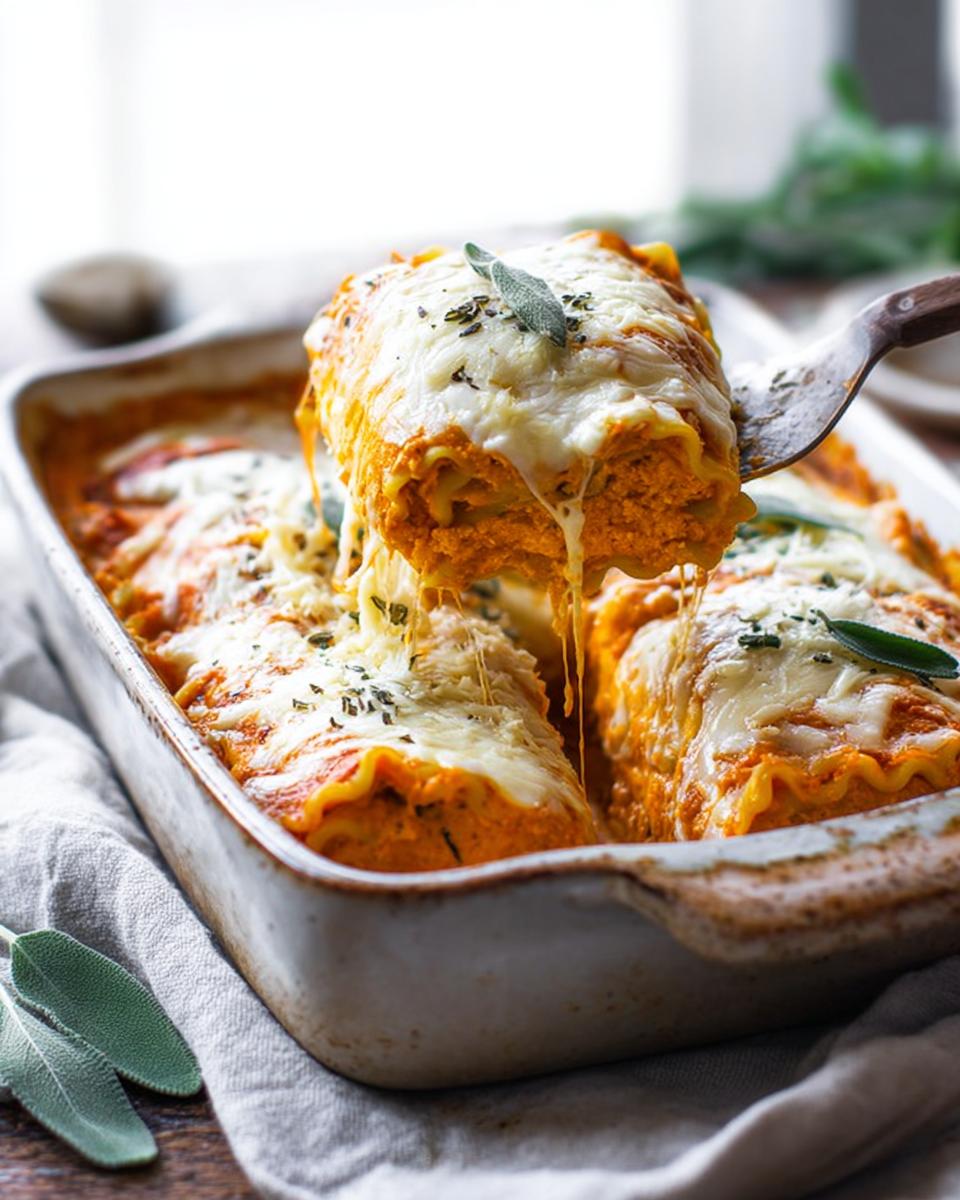 Creamy Pumpkin Lasagna Rolls Are Fall Comfort Magic 3 Creamy Pumpkin Lasagna Rolls - detail 1