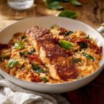 Creamy Sun-Dried Tomato Salmon & Orzo in 30 Mins 4 Creamy Sun-Dried Tomato Salmon & Orzo