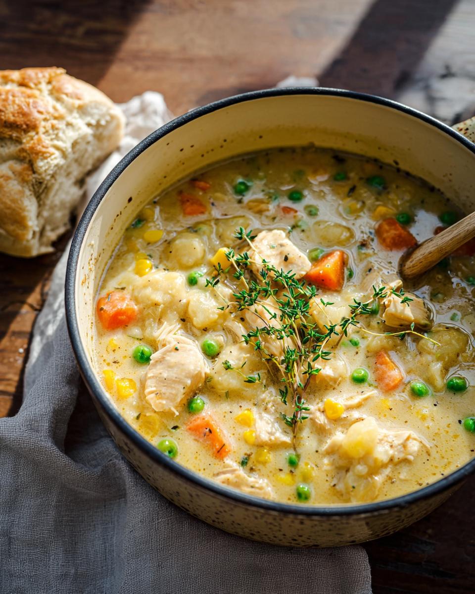 Creamy Chicken Pot Pie Soup 45-Minute Hearty 3 Creamy chicken pot pie soup - detail 1