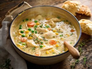 Home 3 Creamy chicken pot pie soup