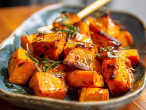 Home 7 Crispy Honey Roasted Sweet Potatoes