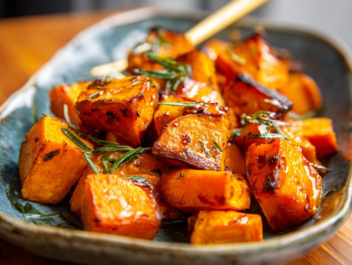 Crispy Honey Roasted Sweet Potatoes