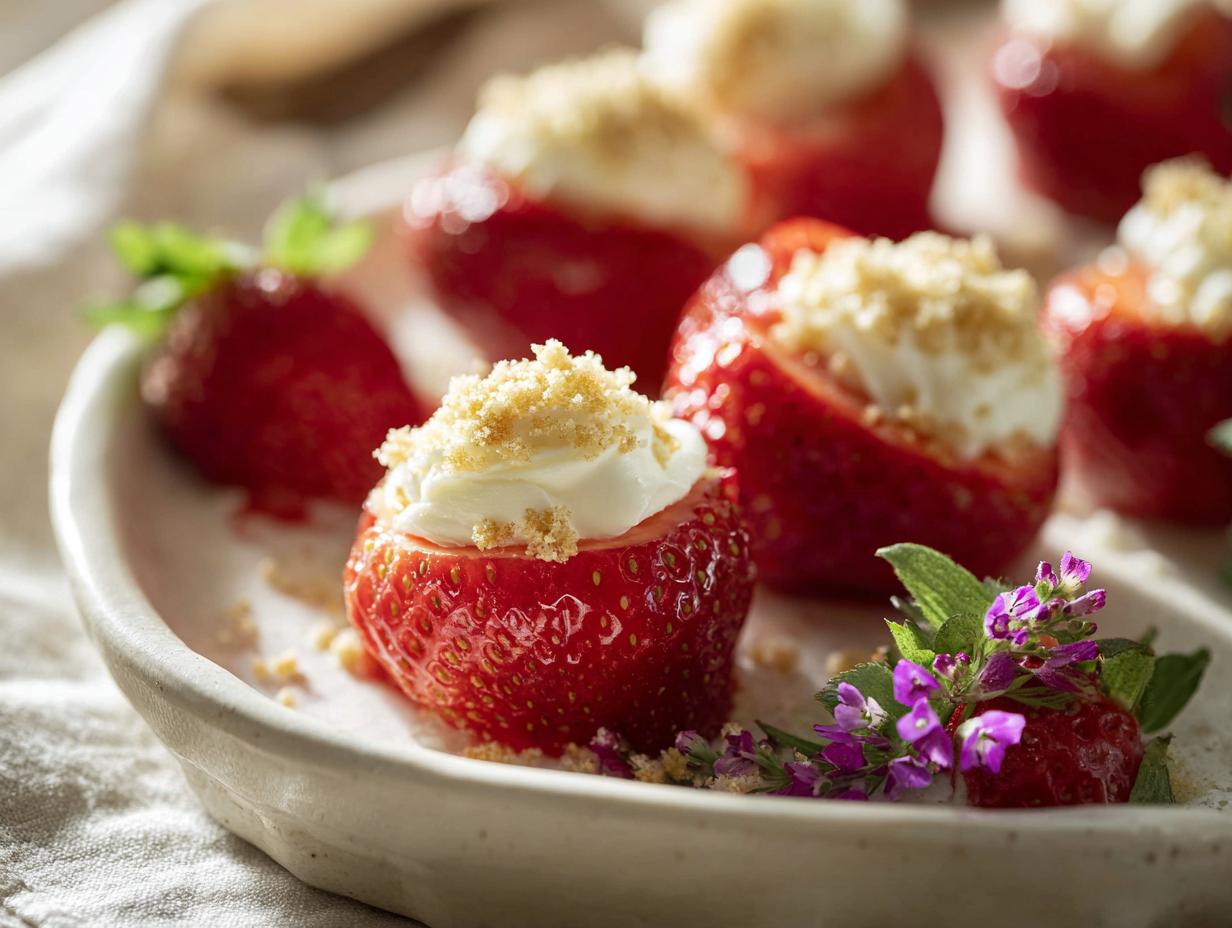 Home 14 Deviled Strawberries