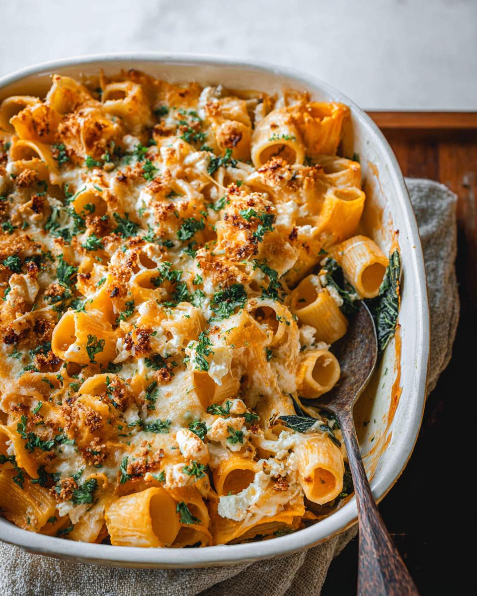 Feta Pumpkin Pasta Bake - detail 1