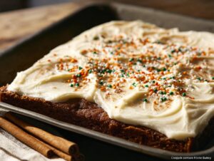 Home 8 Frosted Gingerbread Brownies