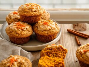 Home 4 Gluten-Free Pumpkin Carrot Muffins