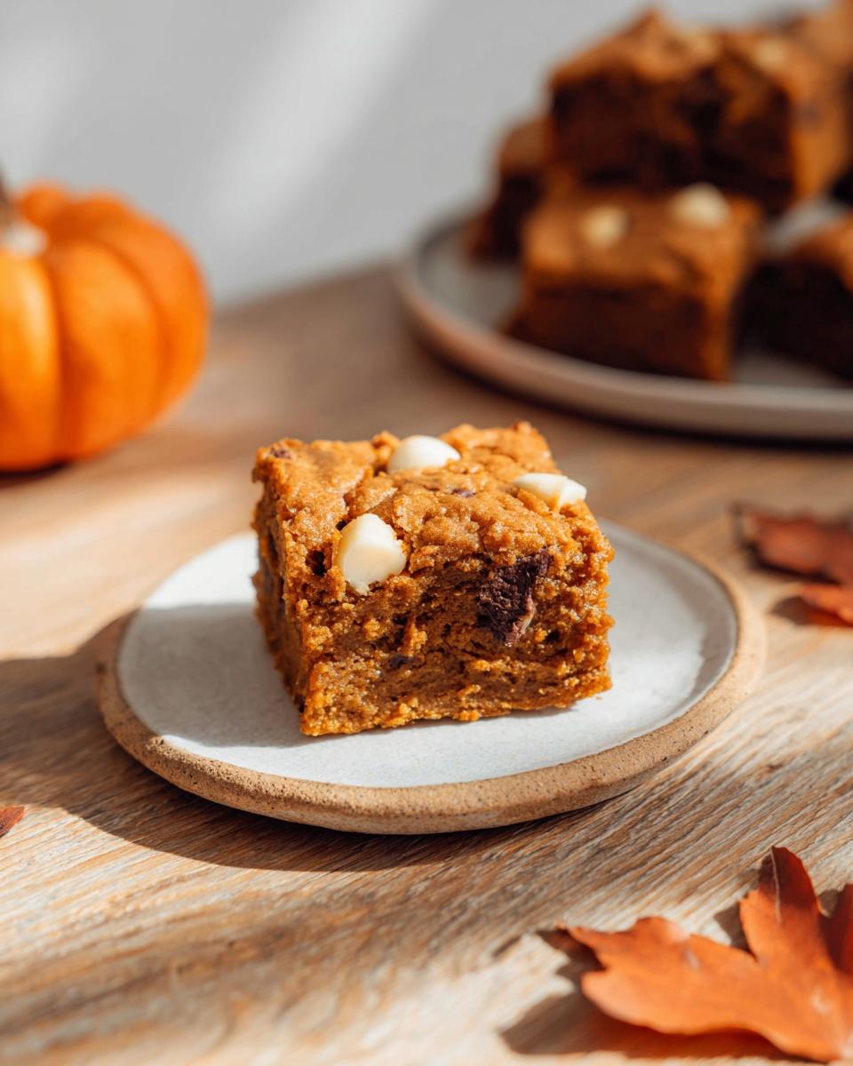 4 Secrets to Gluten-Free Pumpkin Chickpea Blondies 3 Gluten-Free Pumpkin Chickpea Blondies - detail 1