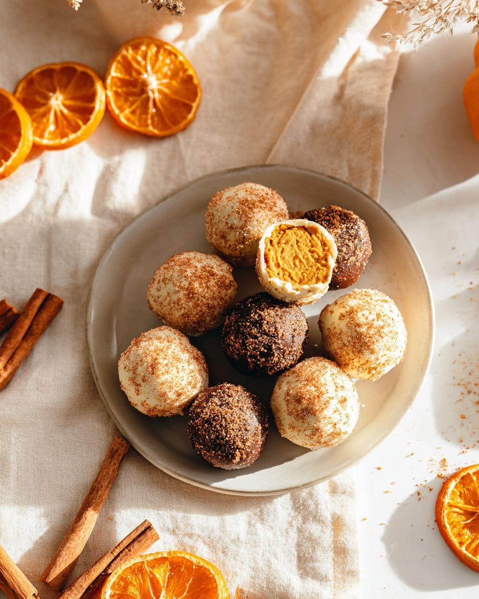 6 Easy Gluten-Free Pumpkin Truffles Recipe 3 Gluten-Free Pumpkin Truffles - detail 1