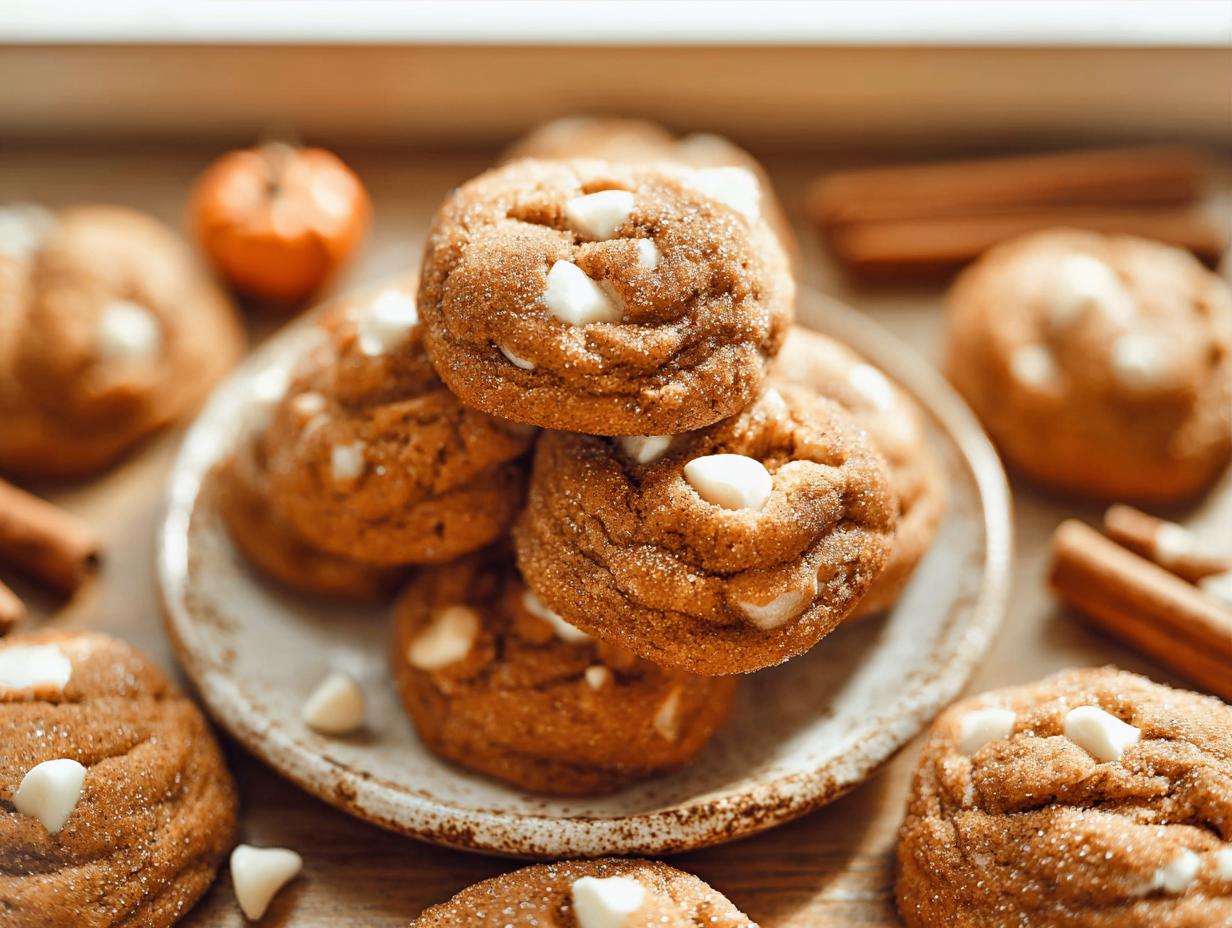 Gluten-Free White Chocolate Pumpkin Snickerdoodles