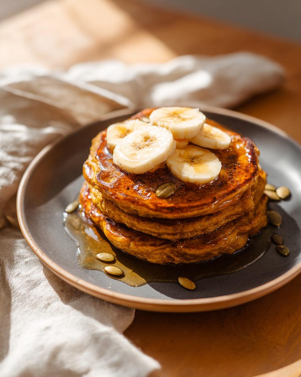 3 Easy Healthy Pumpkin Banana Pancakes 3 Healthy Pumpkin Banana Pancakes - detail 1