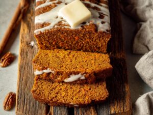 Healthy Pumpkin Carrot Breakfast Bread