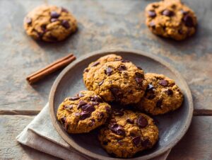 Healthy Pumpkin Chocolate Chip Cookies