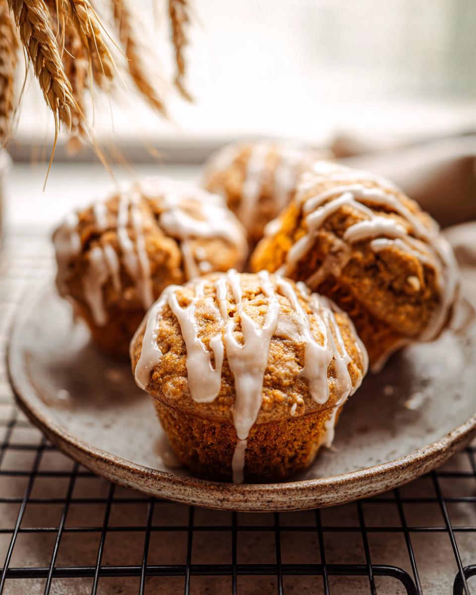 Healthy Pumpkin Muffins with Spiced Glaze 3 Healthy Pumpkin Muffins with Spiced Maple Glaze - detail 1
