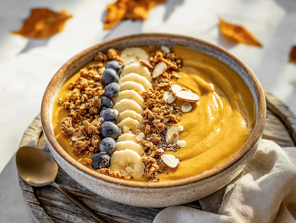 Healthy Pumpkin Smoothie Bowl