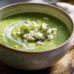 High-Protein Broccoli Feta Soup