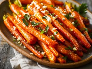 Home 4 Hot Honey Parmesan Carrots Delight