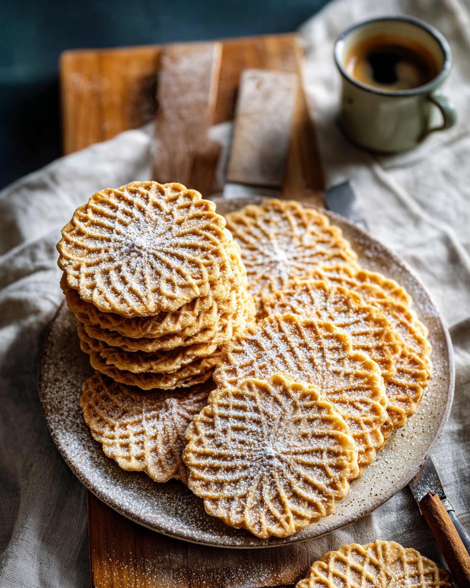 Italian Pizzelle 1 Secret for Unforgettable Crisp 3 Italian pizzelle - detail 1