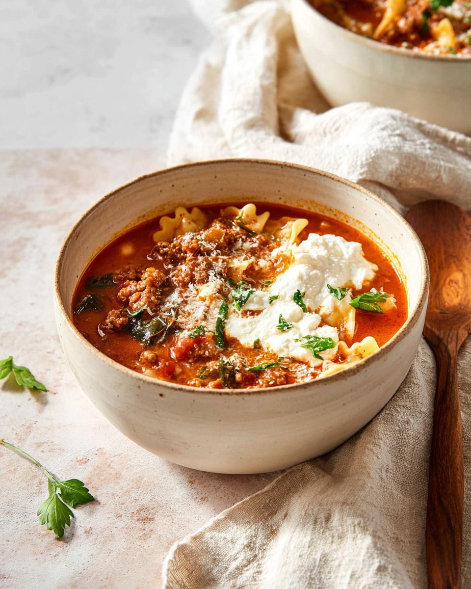 One Pot Lasagna Soup in 35 Minutes 3 Lasagna Soup - detail 1