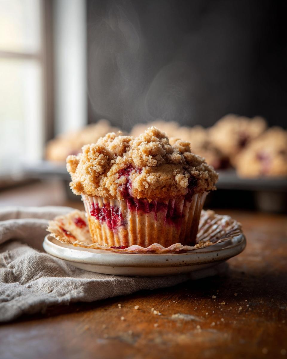 Leftover Cranberry Sauce Coffee Cake Muffins - detail 1