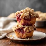 Leftover Cranberry Sauce Coffee Cake Muffins