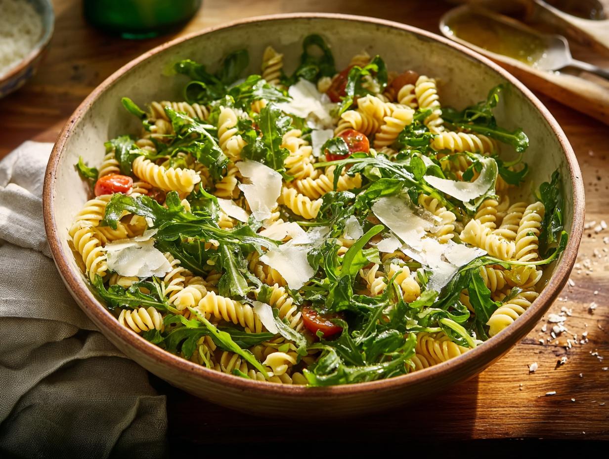 Lemon Arugula Pasta Salad
