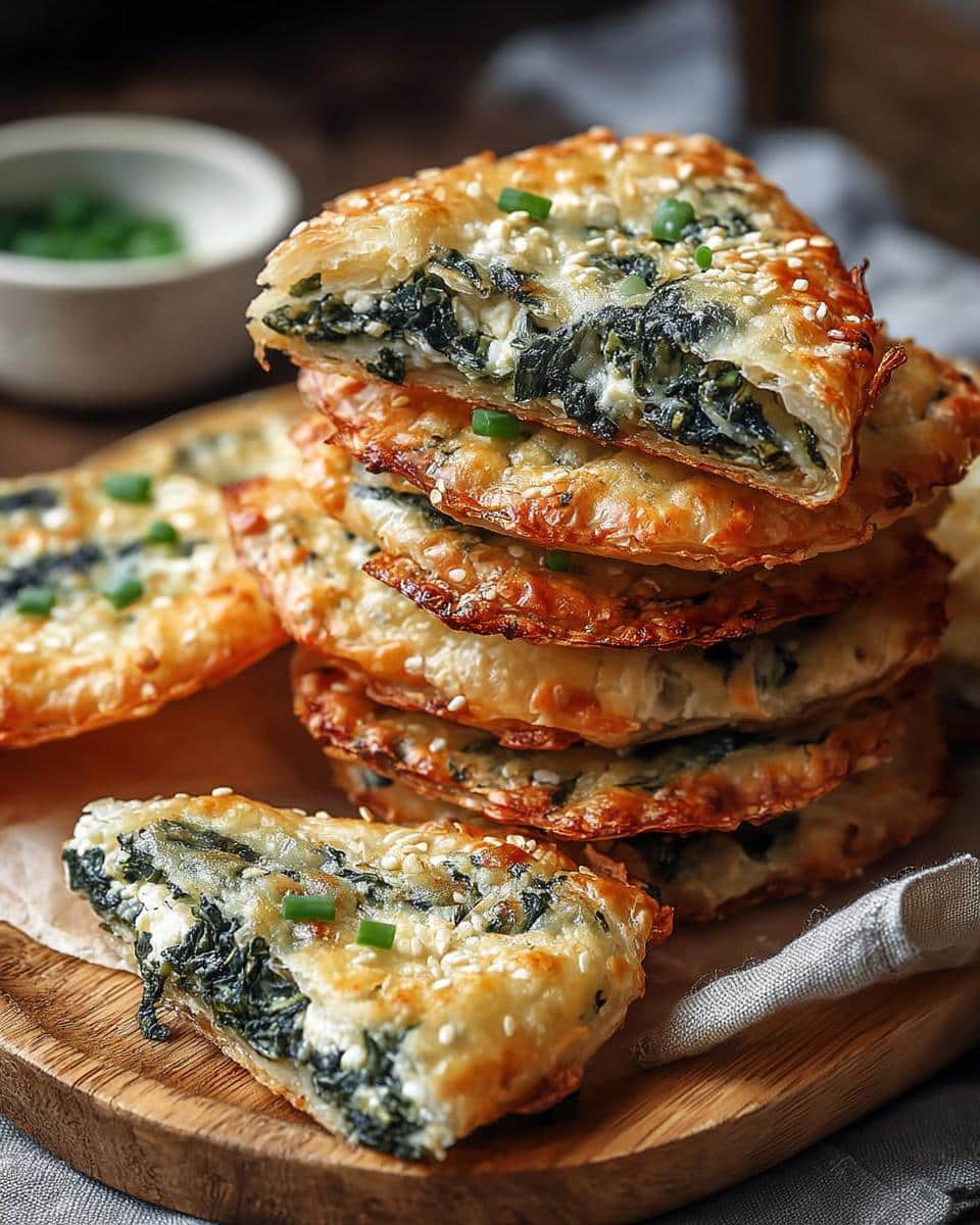 Mediterranean Spinach and Feta Crisps: 22-Minute Magic 3 Mediterranean Spinach and Feta Crisps - detail 1