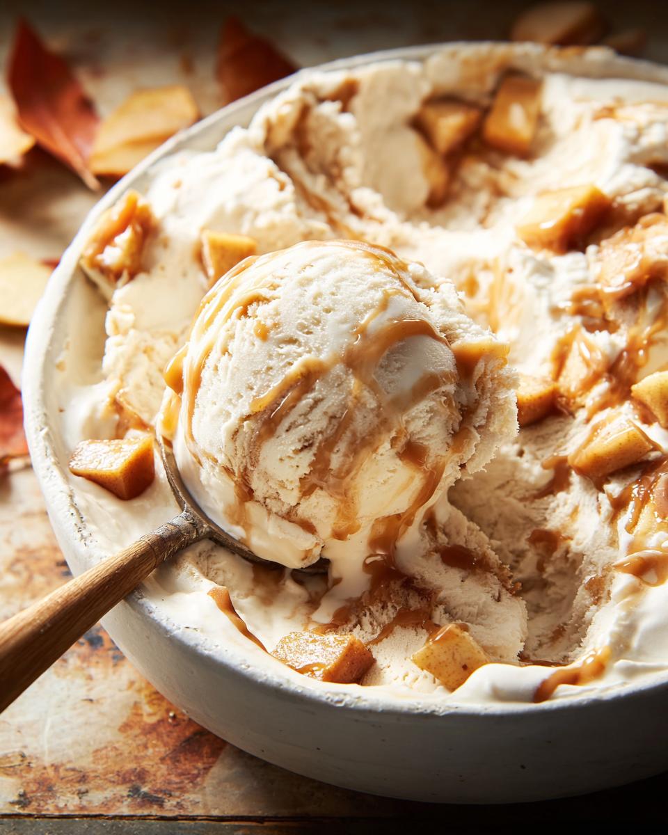 No-Churn Caramel Apple Pie Ice Cream - detail 1