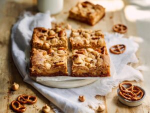Home 9 Peanut Butter Pretzel Butterscotch Blondies