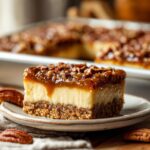 Pecan Pie Cheesecake Bars 3 Layer Dessert 4 Pecan Pie Cheesecake Bars