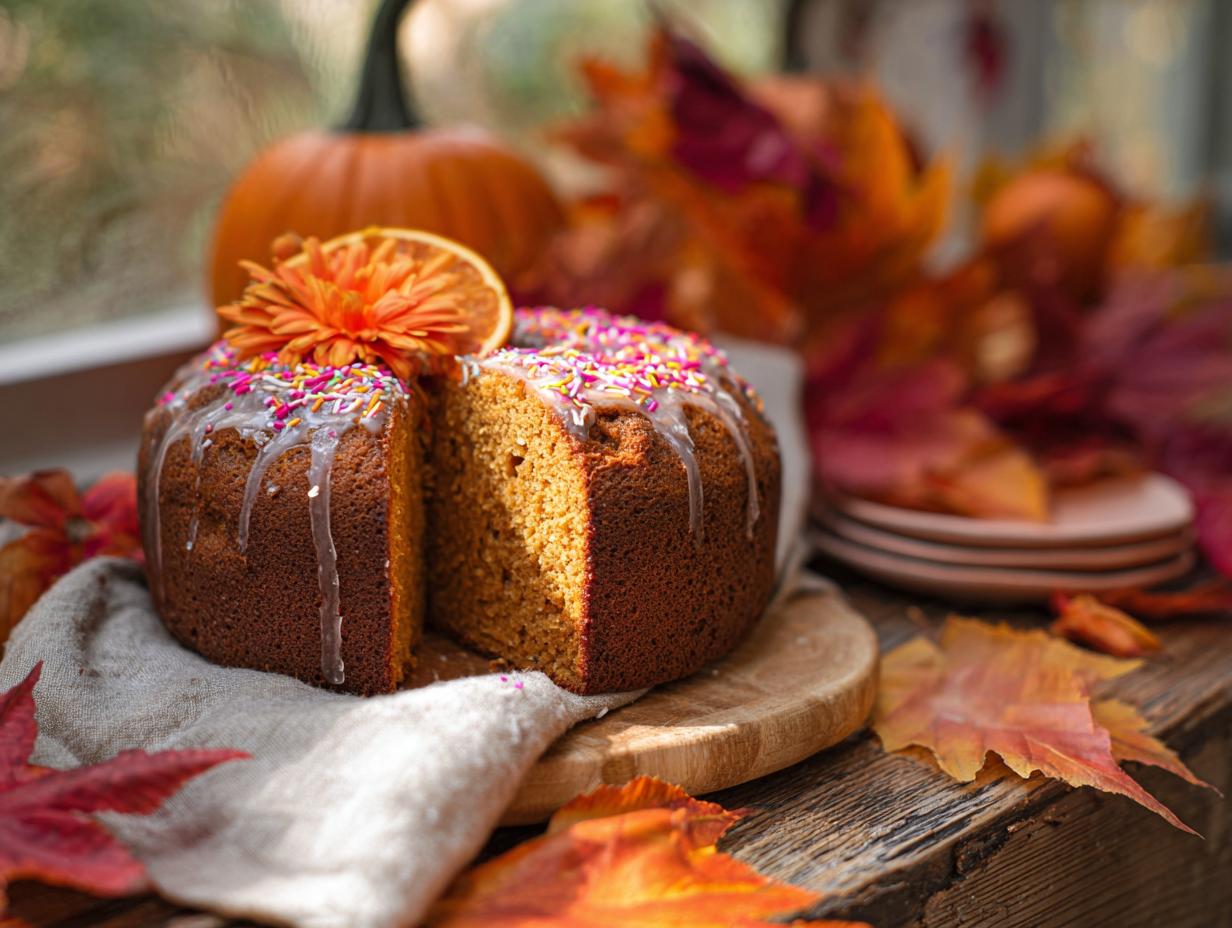 Pumpkin Birthday Cake Bread