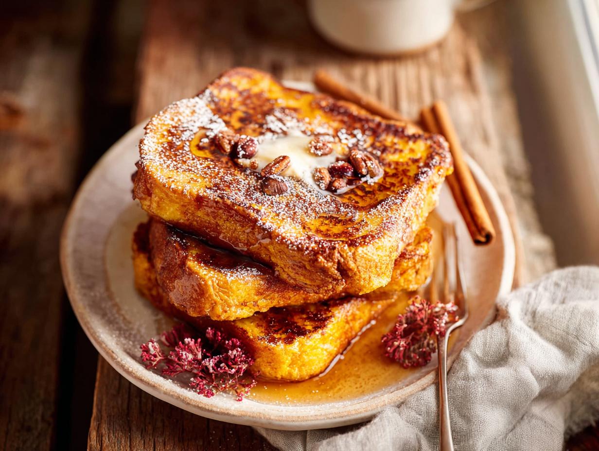 Pumpkin Brioche French Toast