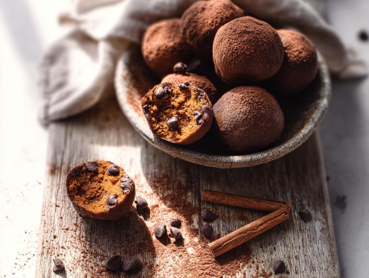 Pumpkin Brownie Cookie Balls